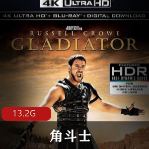 电影《角斗士》高清观看，13.2G视频，冲击感暴力柔情口味