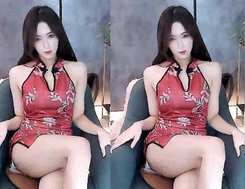 虎牙优质社保姬石瑶，土豪高价定制旗袍情调热裤烧舞