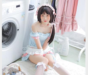 社保姬-金鱼kinngyo：身材颜值闪现，眼萌妹家政妇作品，收藏价值竿娆视频数量丰富