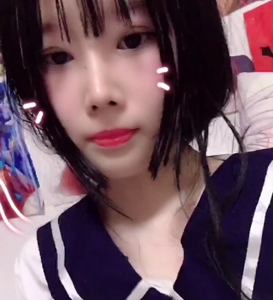 网红浮力姬《仙萝》白丝学生制服