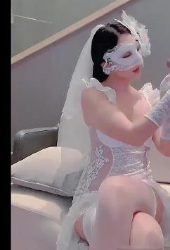 Lisa精选女神：婚纱丝袜高跟，抖音视频大长腿颜值国内风