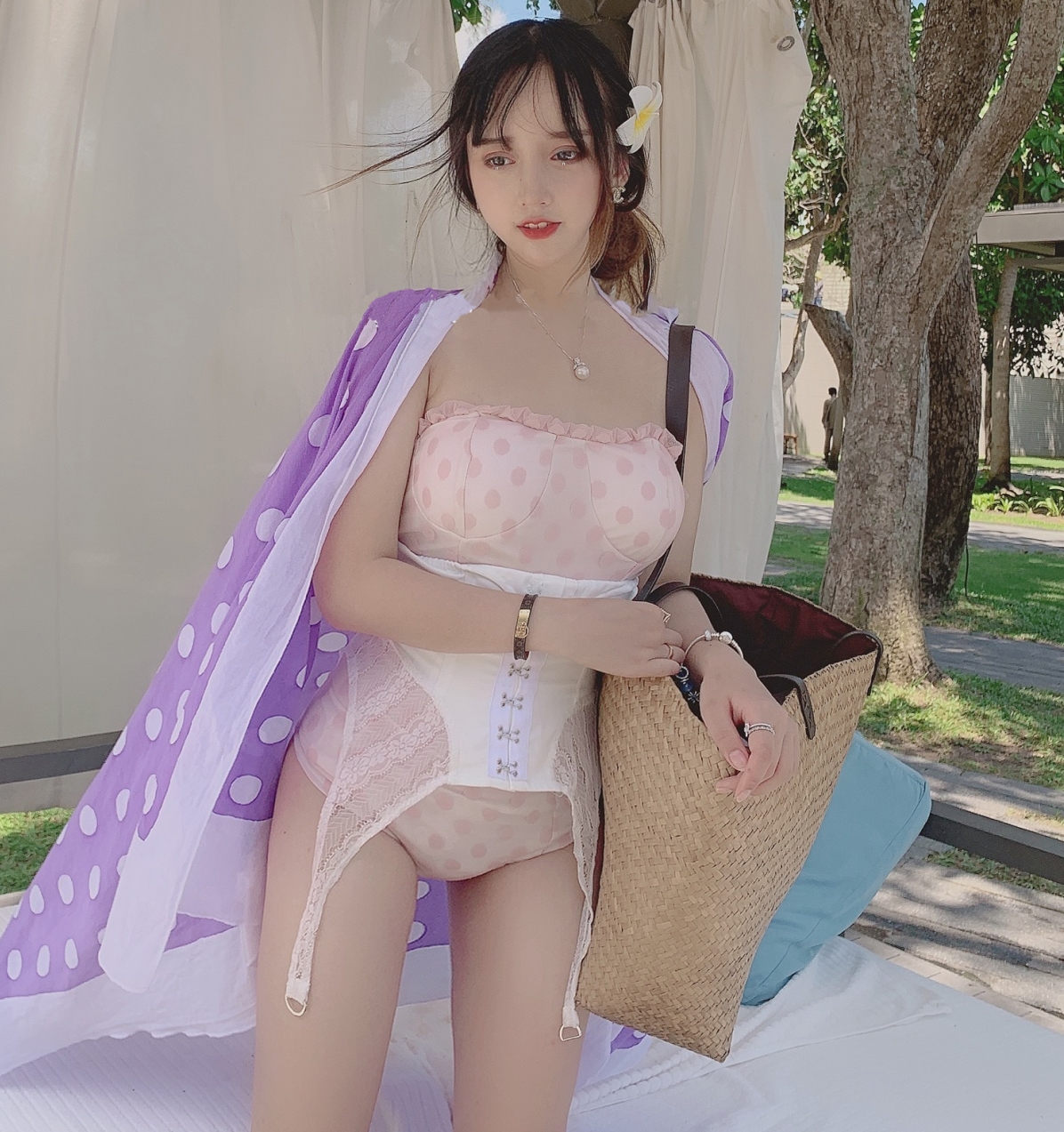 网络神秘网红合集：过期米线线喵144套视频15.7G百度盘