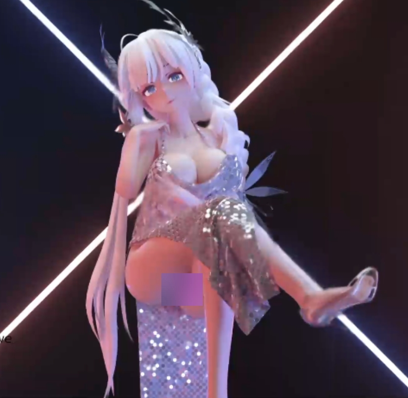 二次元风格MMD大摆锤热舞模型-5V660M-百度盘