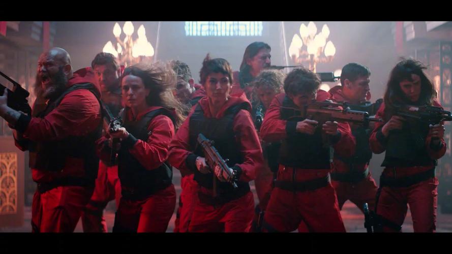 纸钞屋1+5季:抢劫印钞厂的犯罪shuang+pian,全程高能无尿点,高清...