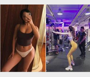 最新高颜撸铁健美小姐姐与私教作品