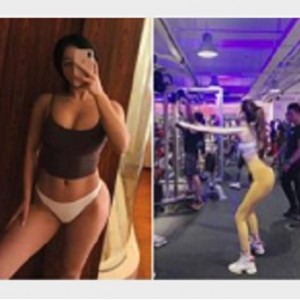 最新高颜撸铁健美小姐姐与私教作品