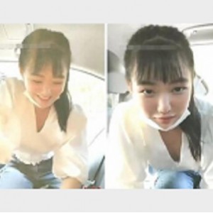 最新S劲小妖精高颜值妹子驾车野外车上K交