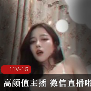 冷门高颜值主播微信直播噼里啦视频合集11V1G，神秘无名美女撩人互动