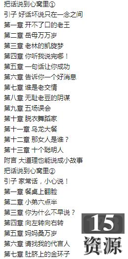 电子书《说话的魅力》文学作品推荐